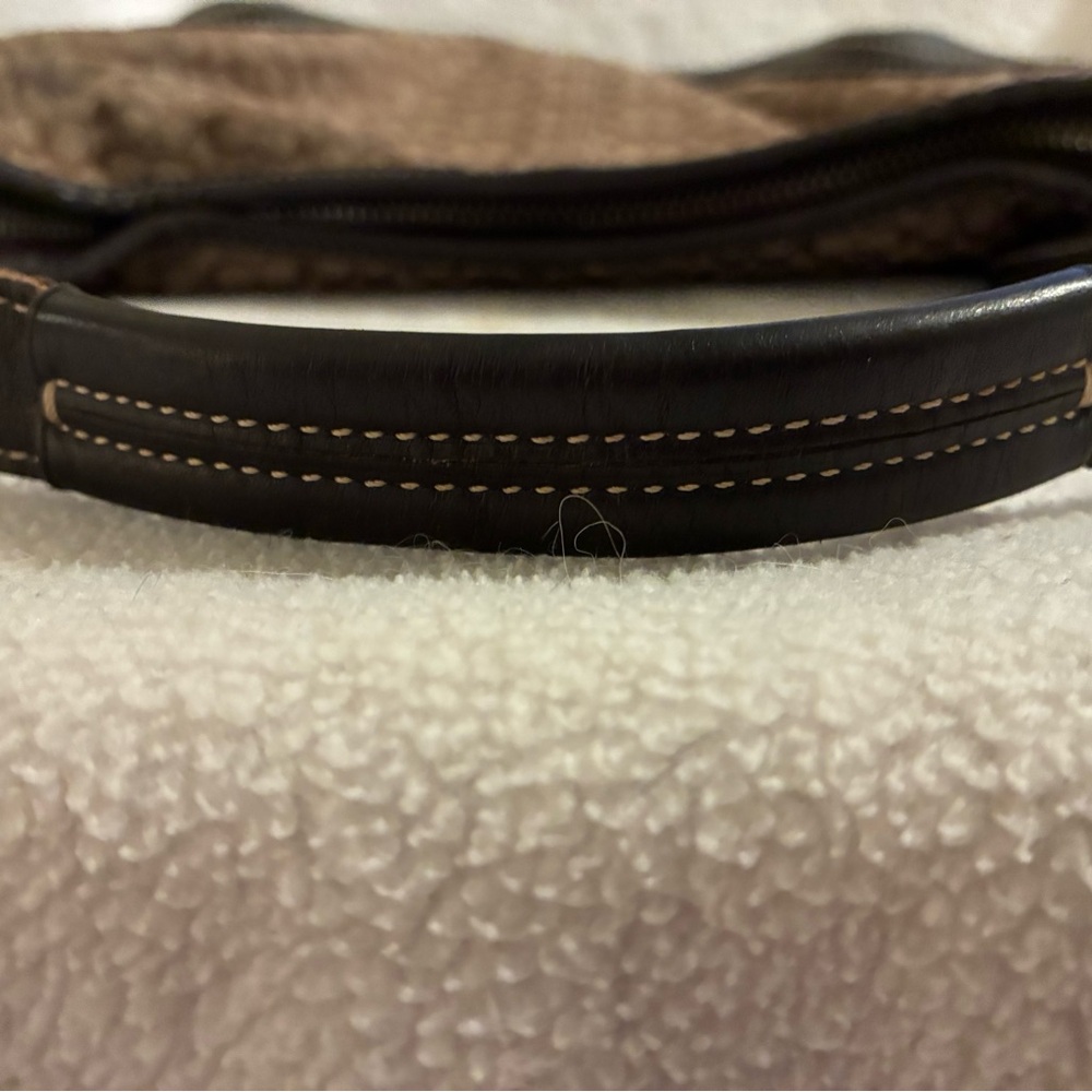 Vintage COACH Soho Brown Leather Khaki Y2K Mini Signature C Hobo #6351 EUC - Picture 10 of 13
